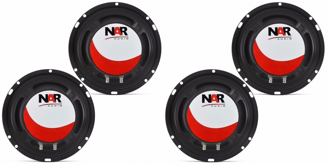 Kit 4 Alto Falantes Coaxial Nar Audio 6'' 600cx1 Serie 1 200w Rms -  Ultratek Parts Distribuidora Automotiva